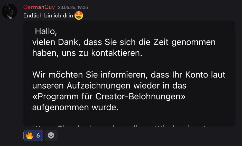 Member-Ergebnis