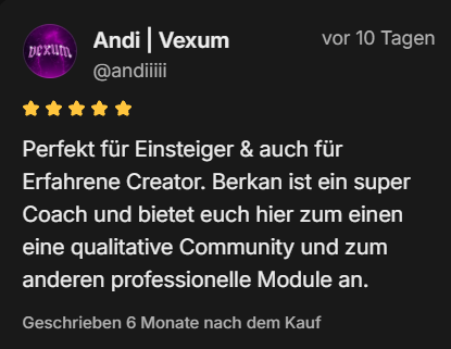 Member-Bewertung über ViralWerk Upgrade